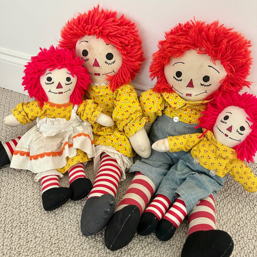 Raggedy Ann and Andy Doll Set
